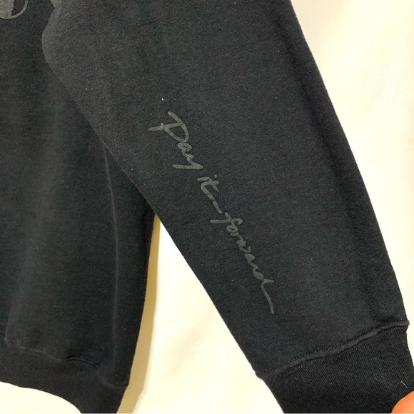 Black Crew Neck Men’s Pull On Sweatshirt Size Small - Picture 4 of 7